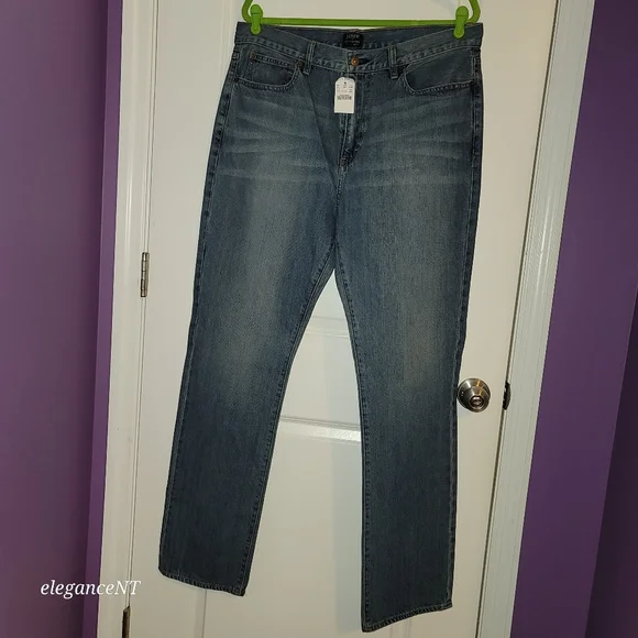 J Crew The Bleecker Straight Leg jeans 35 x 34 NWT - Picture 8 of 9